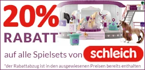 20% Rabatt auf Schleich Produkte