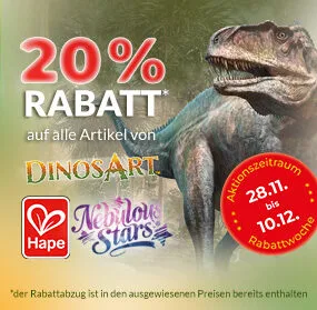 20% Rabatt auf alle Artikel von Dinos Art