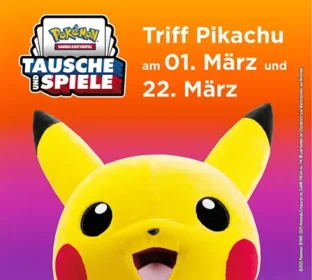 Triff Pikachu auf der Tauschbörse im duo flagshipstore