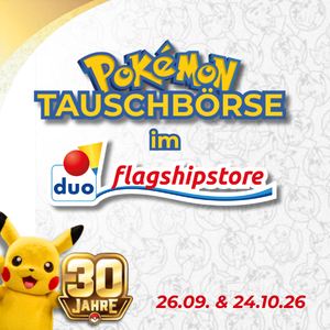 Pokemon Tauschbörse im duo flagshipstore Ankündigung