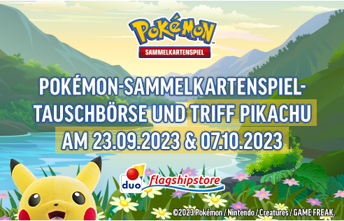 Pokemon Tauschbörse im duo flagshipstore