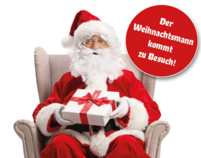 Der Weihnachtsmann kommt in den duoflagshipstore
