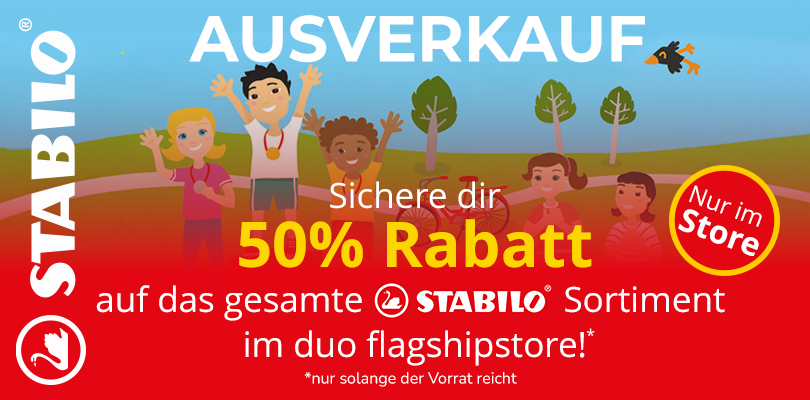 Aktionsbanner Stabilo Abverkauf