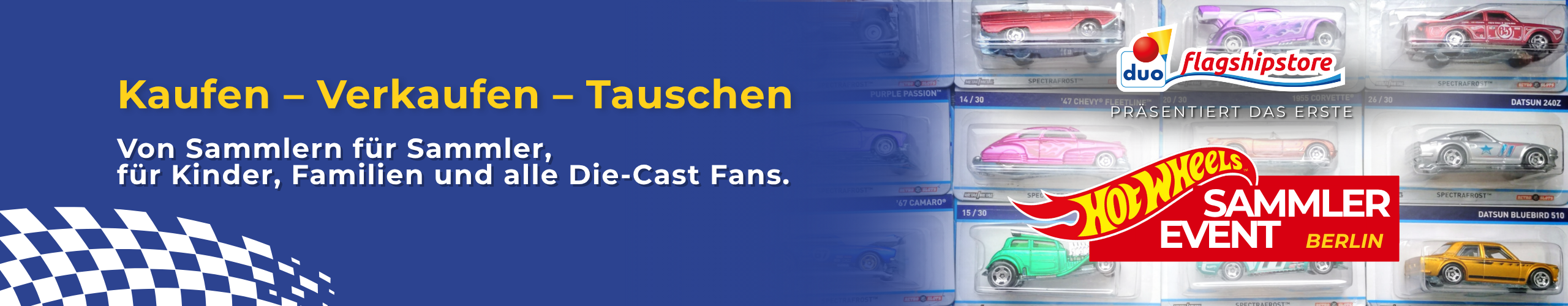 Banner Hot Wheels Sammler Event