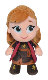 Chunky Anna Plüschfigur (25 cm) aus Disney Frozen 2, detailgetreues Design mit Annas charakteristischer Kleidung und roten Haaren.