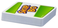Kartenspiel Skip-Bo mit bunten Karten und Spielanleitung