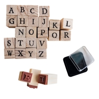 10-teiliges Stempel-Set Schulstart mit Buchstaben des...