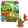 Buntes Kinderspiel Fang den Wurm mit lustigem Wurm-Motiv und bunten Farben.