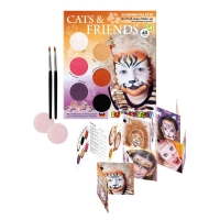 Bunte Schminkpalette Cats & Friends mit verschiedenen...