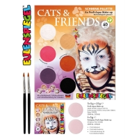 Bunte Schminkpalette Cats & Friends mit verschiedenen...