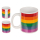 Streifige Tasse aus Keramik in mehrfarbigem Design mit einem Fassungsvermögen von 300ml.