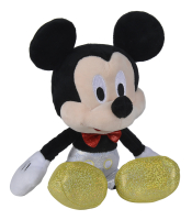 Plüschfigur Disney Sparkly Mickey in 25 cm Größe mit glitzernden Details und charakteristischen großen Ohren