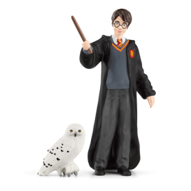 Schleich Figur: Harry Potters Eule Hedwig in authentischem Design.