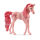 Rosa Einhorn-Figur aus der Schleich Bayala Kollektion mit glitzernden Details und buntem Design.