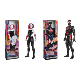 Rotes Spider-Man Actionfiguren-Set mit Zubehör und beweglichen Gelenken.