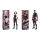 Rotes Spider-Man Actionfiguren-Set mit Zubehör und beweglichen Gelenken.