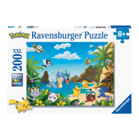 Puzzle mit 200 Teilen von Ravensburger, Motiv Pokemon, XXL-Größe für Kinder und Erwachsene.