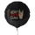 Bunter Folienballon in Form eines Geburtstagsgeschenks mit der Aufschrift Happy Birthday und bunten Konfettis.
