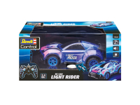 Silbernes RC-Auto Light Rider im Maßstab 1:16 mit LED-Lichtern und Fernbedienung.