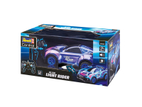 Silbernes RC-Auto Light Rider im Maßstab 1:16 mit LED-Lichtern und Fernbedienung.