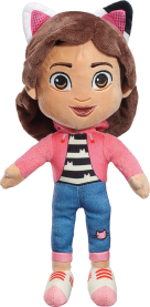 Kuschelige Gabby Plüschfigur mit 28 cm Größe in bunter Kleidung und niedlichem Design.