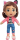 Kuschelige Gabby Plüschfigur mit 28 cm Größe in bunter Kleidung und niedlichem Design.