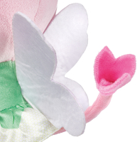 Plüsch-Katze aus Gabbys Dollhouse mit feinem rosa Fell und glitzernden Flügeln