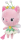Plüsch-Katze aus Gabbys Dollhouse mit feinem rosa Fell und glitzernden Flügeln.