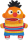 Plüschfigur Ernie aus der Sesamstraße, 30cm groß, idealer Sorgenfresser für Kinder.