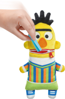 Plüschfigur Bert mit Sorgenfresser-Design aus der Sesamstraße, ca 34cm groß