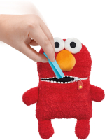 Plüschiger Sorgenfresser Elmo aus der Sesamstraße, 27 cm groß mit bunten Details