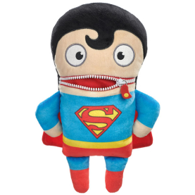 Roter Sorgenfresser mit Superman-Design, 29 cm groß, ideal zum Aufbewahren von Geheimnissen und Sorgen.