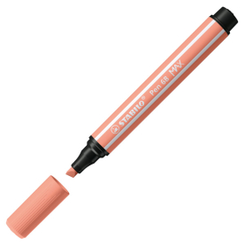 Aprikotfarbener Filzstift in Maxi-Ausführung mit robuster Spitze für intensive Farben.