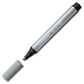 Grauer Filzstift Pen 68 Max mit mittelgroßer Spitze.