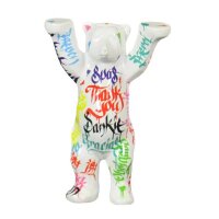 Miniatur Buddy Bär Thank You in Blau mit goldener...