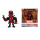 Metallfigur von Marvels Deadpool, detailreich gestaltet und 10 cm groß.