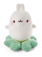 Plüschiger Molang-Hase auf einem Kleeblatt, 12 cm...