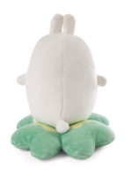 Plüschiger Molang-Hase auf einem Kleeblatt, 12 cm...