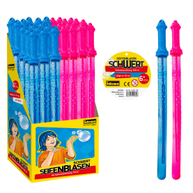 Idena Seifenblasenschwert inkl. Seifenblasenflüssigkeit 60cm 2fach sortiert