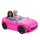 Rosa Cabrio von Barbie mit Glitzereffekten und Platz für zwei Puppen