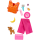 Barbie Surf Puppe mit Hund und Accessoires in fröhlichen Farben.