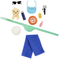 Bunte Barbie Surf Puppe mit Ken und Hund, inklusive Zubehör