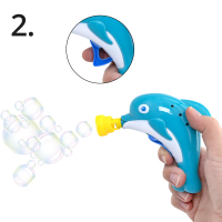 Idena Seifenblasenpistole Delphin inkl. Seifenblasenflüssigkeit