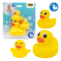 Gelbe Badeenten-Familie bestehend aus Mutter und 2 Babys...