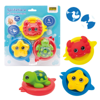 Zoo Spritztier Set mit 6 Figuren und Schwimmring für...