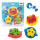 Zoo Spritztier Set mit 6 Figuren und Schwimmring für Kinder.