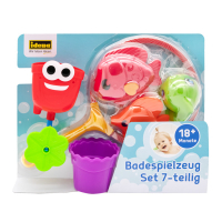 Buntes 7-teiliges Badespielzeug-Set für Kinder mit verschiedenen Tieren und Formen