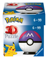 3D Puzzleball mit 54 Teilen von Pokémon im Meisterball-Design