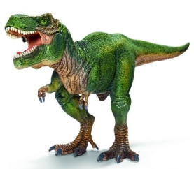 Graues Tyrannosaurus Rex Dinosaurier-Spielzeug aus Kunststoff, 14 cm groß, detailgetreu gestaltet.
