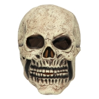 Schwarze Gesichtsmaske mit coolem Totenkopf-Design und...